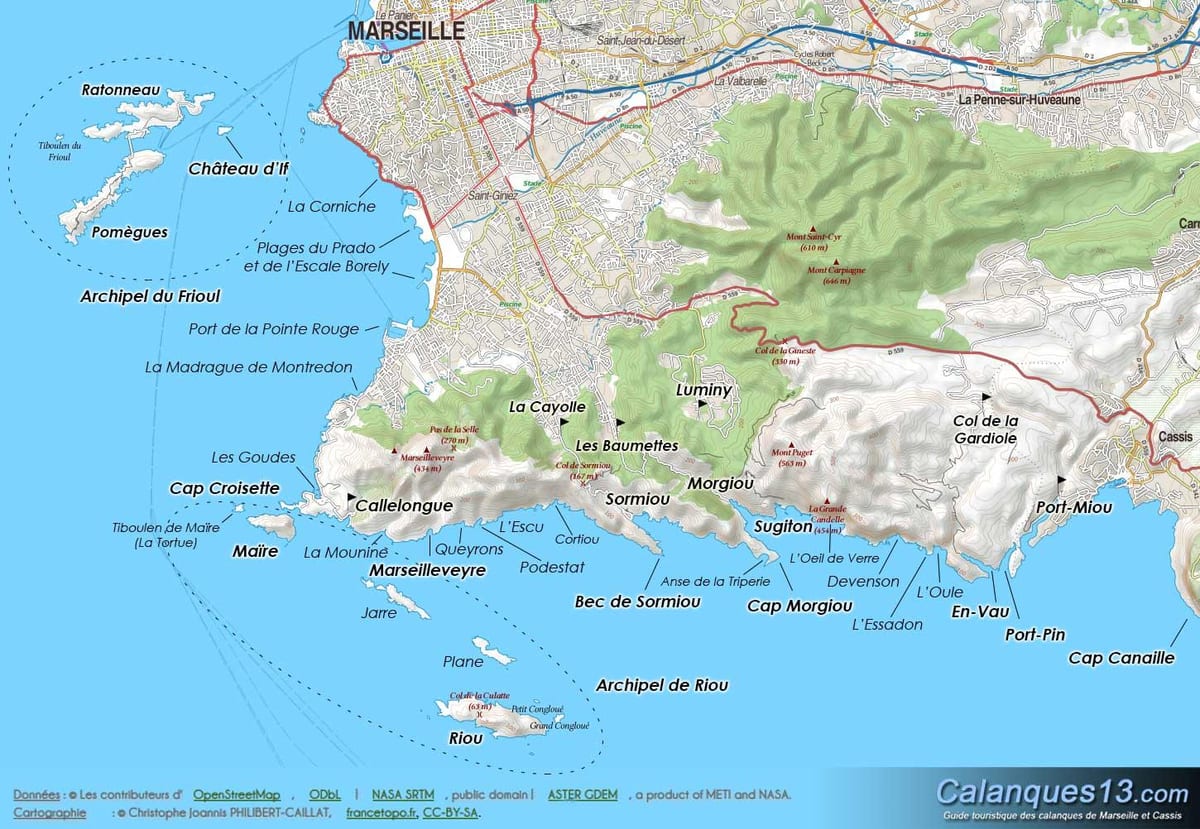 geographic peta Marseille