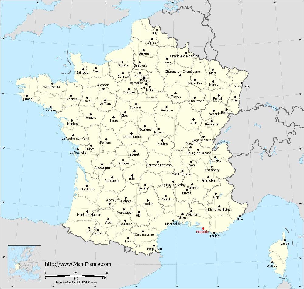 Marseille pada peta