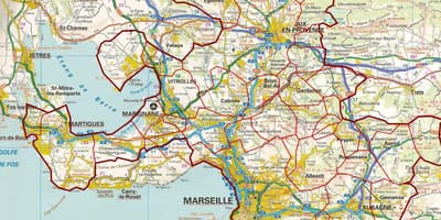 Peta Marseille jalan